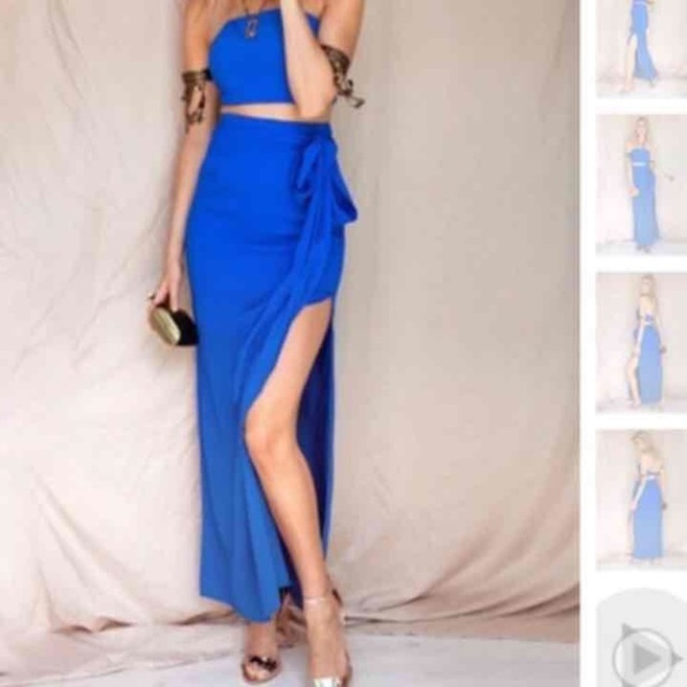 Sabo Skirt Cerulean Blue top and skirt